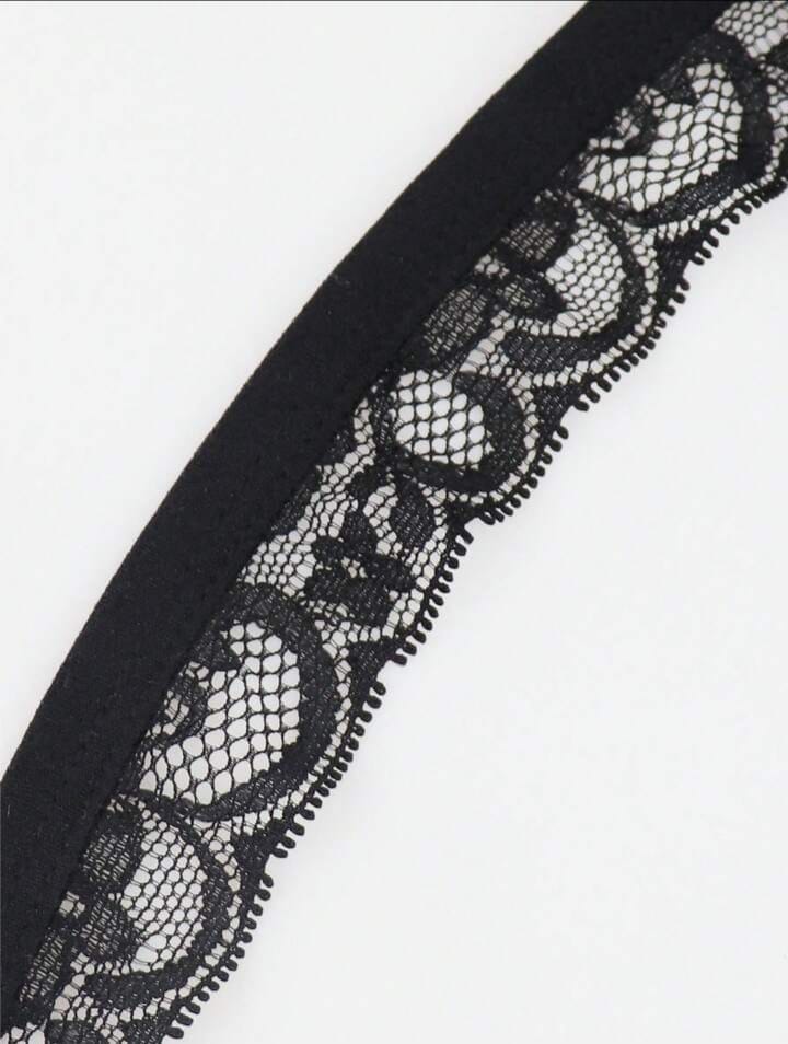 Eclipse Lace Open-Back Thong